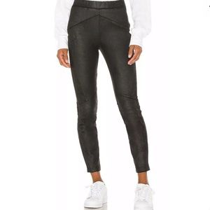 NWT Free People Midnight Vegan Suede Skinny Black